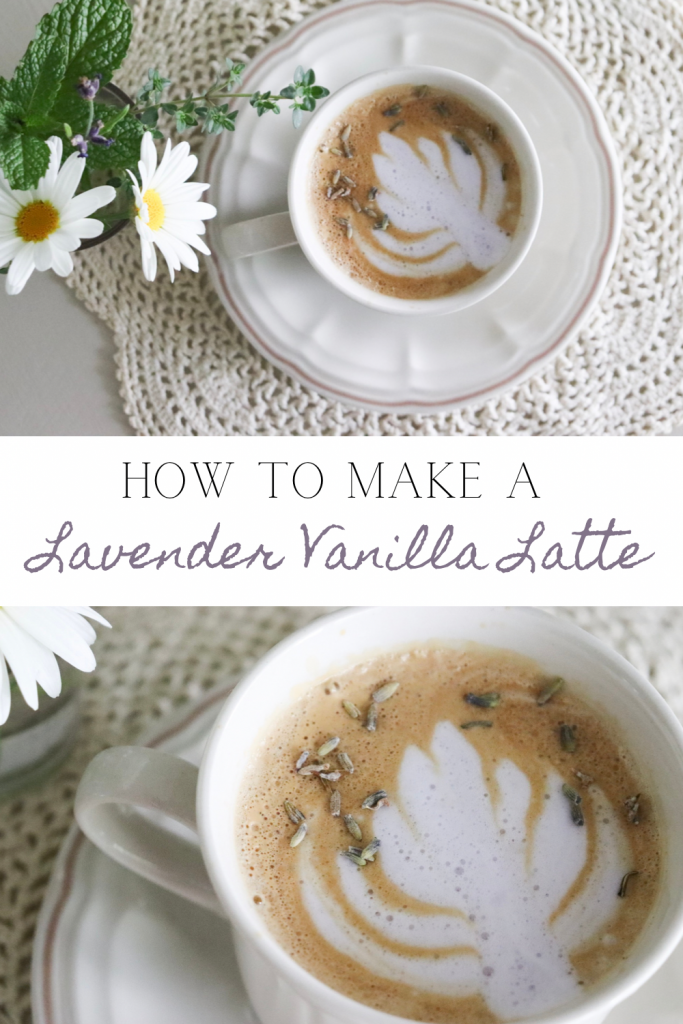 How to make a lavender vanilla latte at home